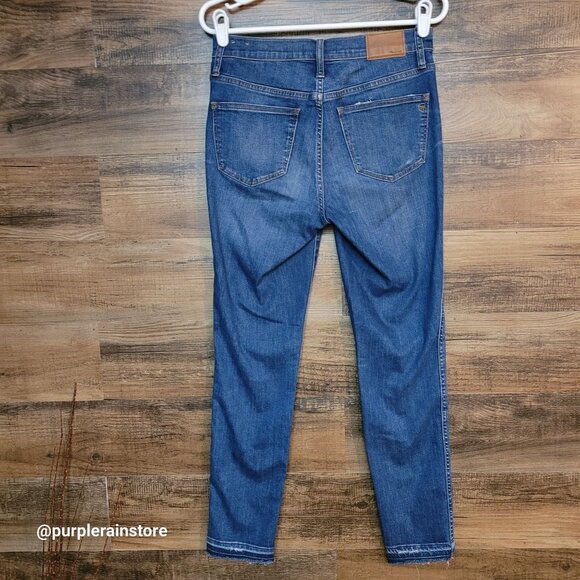 Madewell Jeans 29 Skinny 10" High Rise Tummy Control Rosecliff Wash H6319 - Picture 2 of 13